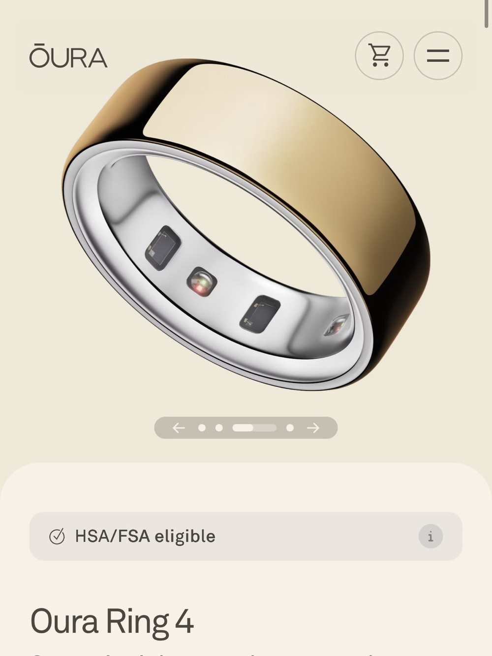 Oura Ring Gold Band